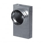 PLOCHÝ KANÁL REDUKCIA kanál/rúra flex 100 mm O100 / 90°