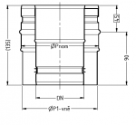 Adaptér 80-125/80-130 mm (CFS)