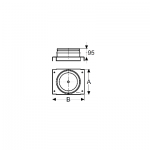Dno s odvodom kondenzátu - montáž na konzolu 150 mm (ICS50)