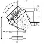 Koleno s KO P1 90°/80 mm (CFS)