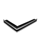 Mriežka Rohová SLIM INOX 6  6X60X40 Ľavá