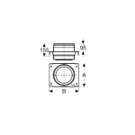 Vynášací diel + Spona 150 mm (ICS50)